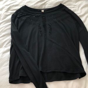 Express long sleeve cutout shirt